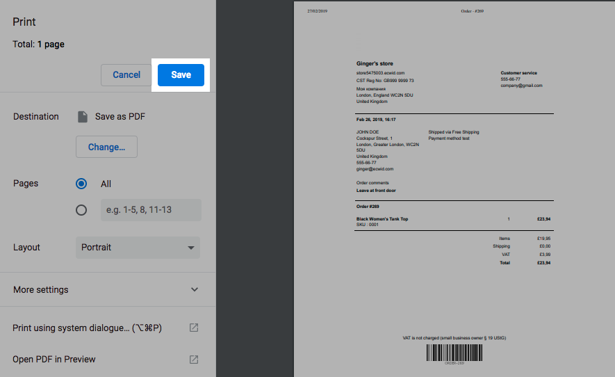 save an invoice as a pdf using quickbooks online for a mac