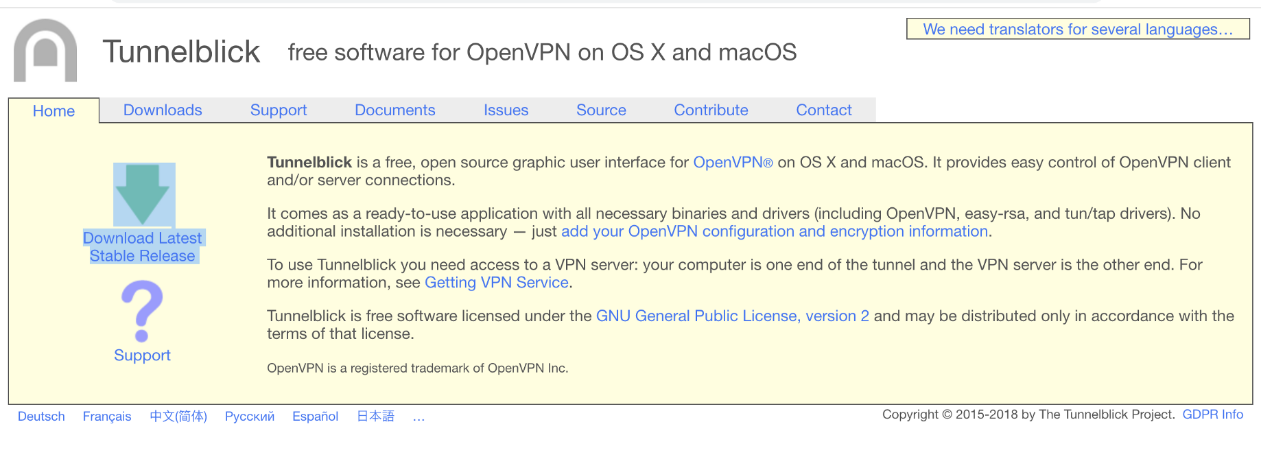 is the openvpn client for mac free